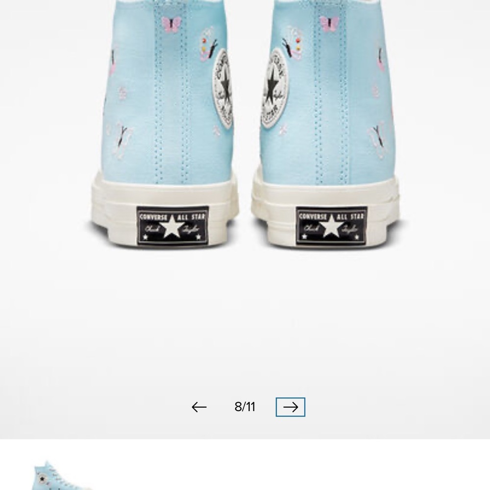 Light Blue Converse - Picture 6 of 8